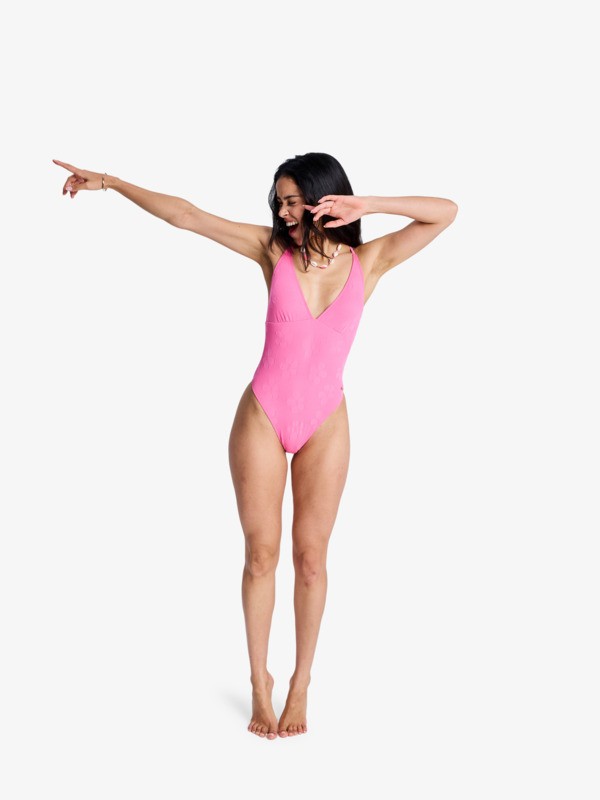 5 Roxy Paradise - Maillot de bain une pi&egrave;ce pour Femme Rose ERJX103791 Roxy