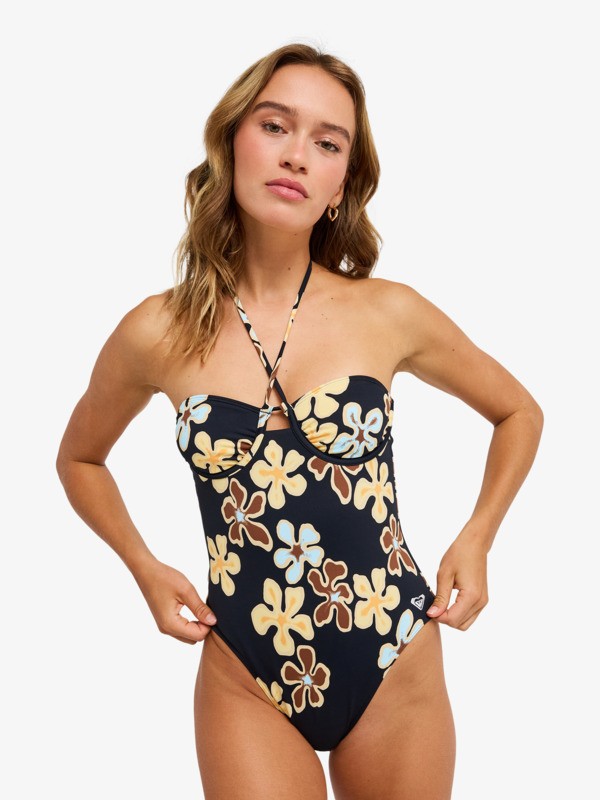 0 Nostalgic Feel - One-Piece Swimsuit for Women Black ERJX103794 Roxy