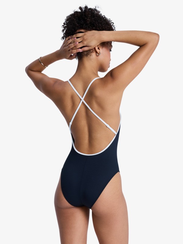 6 The Retro Essentials - One-Piece Swimsuit for Women Black ERJX103798 Roxy