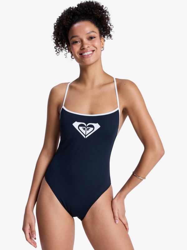 0 The Retro Essentials - One-Piece Swimsuit for Women Black ERJX103798 Roxy