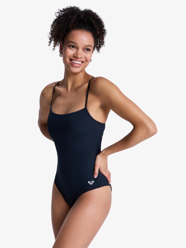 1 Solid Essentials - One-Piece Swimsuit for Women Black ERJX103805 Roxy
