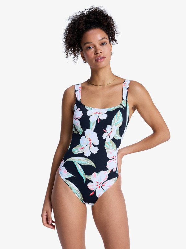 0 Printed Essentials - Ba&ntilde;ador entero para mujer Negro ERJX103807 Roxy