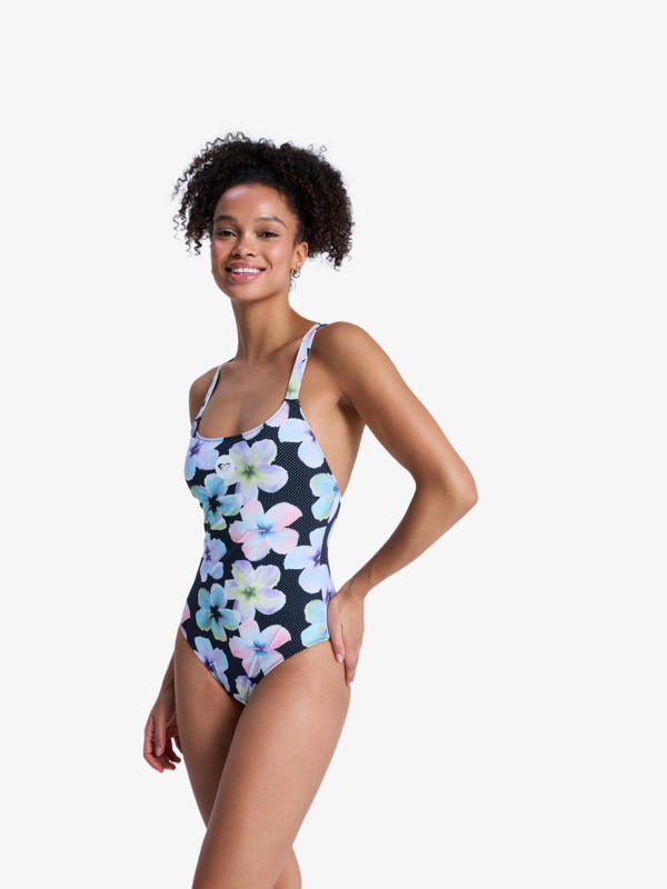 1 Roxy Active - One-Piece Swimsuit for Women Black ERJX103813 Roxy