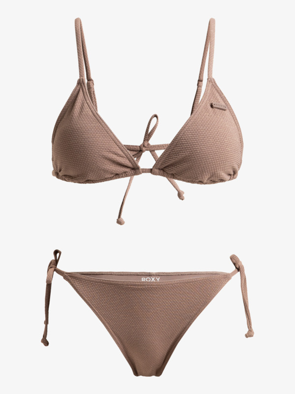 4 Lasca - Two-Piece Swim Set for Women Brown ERJX203573 Roxy