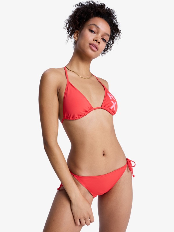 4 Solid Essentials - Bikini tiki tri para mujer Rojo ERJX203595 Roxy