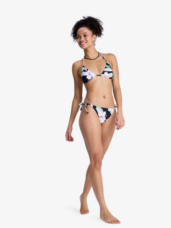 5 Printed Essentials Tiki Tri - Two Piece Tiki Tri Bikini Set for Women Black ERJX203596 Roxy