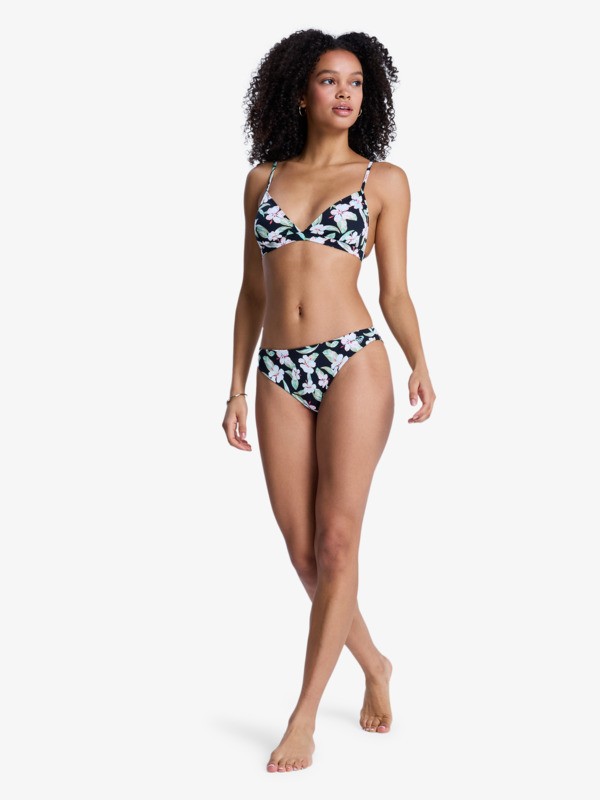 4 Printed Essentials - Bikini triangular para mujer Negro ERJX203597 Roxy