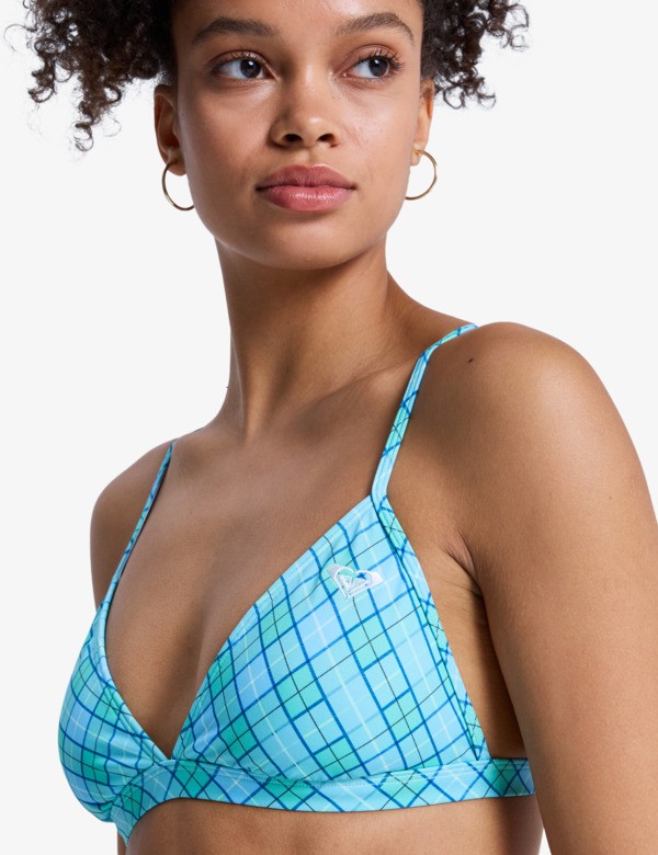 2 Printed Essentials - Zweiteiliges Triangel-Bikini-Set für Frauen Grün ERJX203603 Roxy