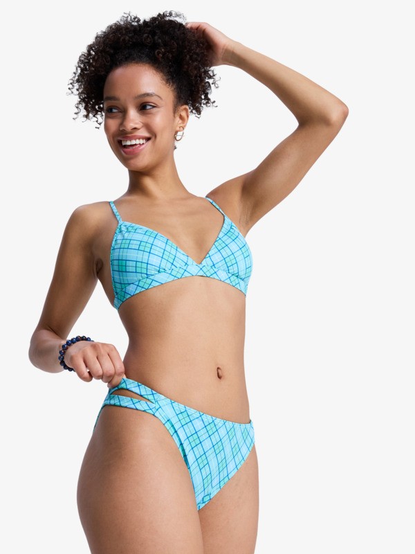 4 Printed Essentials - Zweiteiliges Triangel-Bikini-Set für Frauen Grün ERJX203603 Roxy