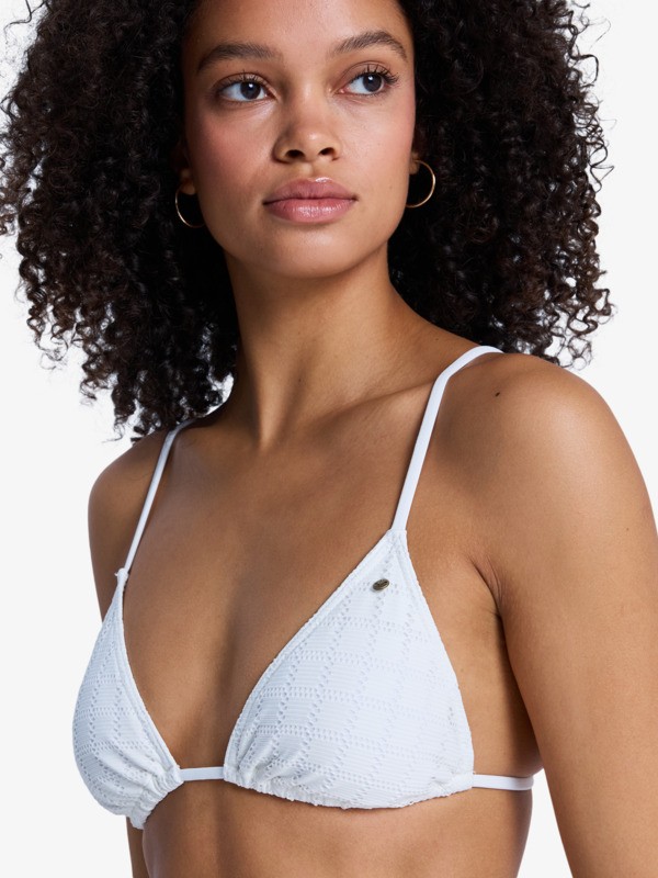 2 Roxy Island - Two Piece Triangle Bikini Set for Women White ERJX203604 Roxy