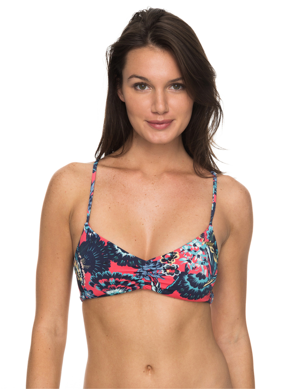 0 Salty ROXY - Athletic Tri Bikini Top for Women  ERJX303669 Roxy