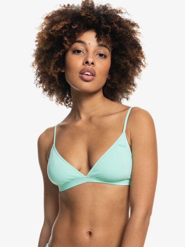 0 Beach Classics - Fixed Tri Bikini Top for Women Green ERJX304068 Roxy
