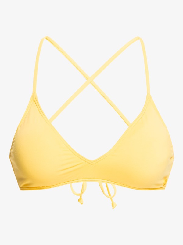 5 Beach Classics - Athletic Bikini Top for Women Yellow ERJX304404 Roxy