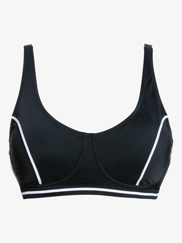 4 Roxy Active D-Cup - Top de Bikini para Mujer Negro ERJX304532 Roxy