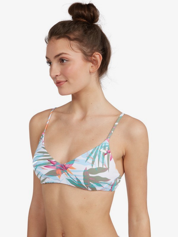 5 Beach Classics - Haut de bikini Athletic Tri pour Femme Blanc ERJX304623 Roxy