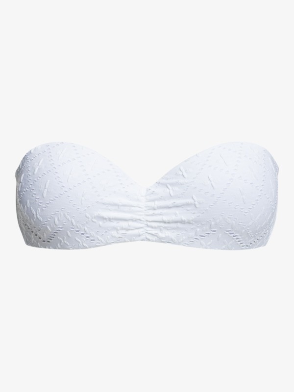 6 Quiet Beauty - Top de bikini bandeau para Mujer Blanco ERJX304650 Roxy