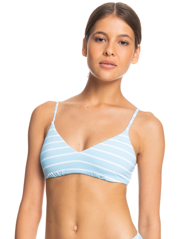 0 Roxy Into the Sun Athletic Triangle - Top de bikini triangular para Mujer Azul ERJX304651 Roxy