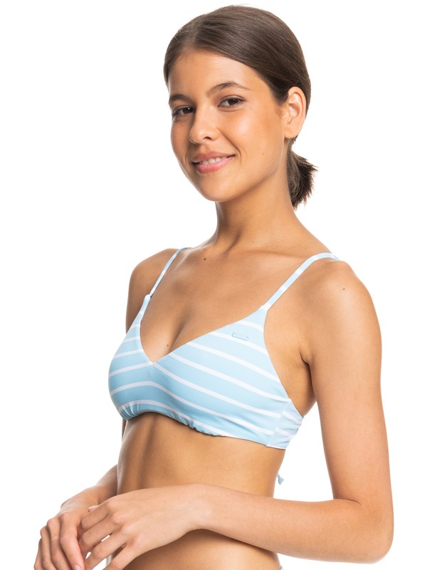 1 Roxy Into the Sun Athletic Triangle - Top de bikini triangular para Mujer Azul ERJX304651 Roxy