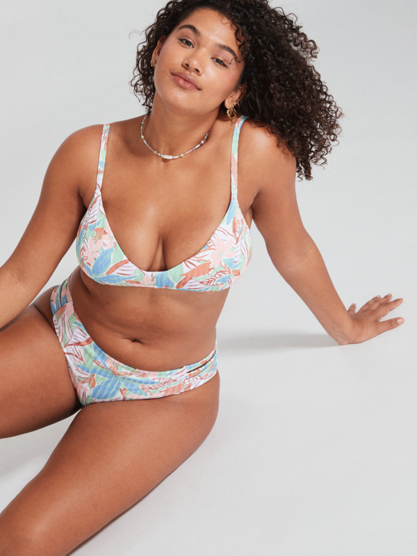6 ROXY The Love Perfect 10 - Rippstrick-Bikinioberteil für Frauen  ERJX304890 Roxy