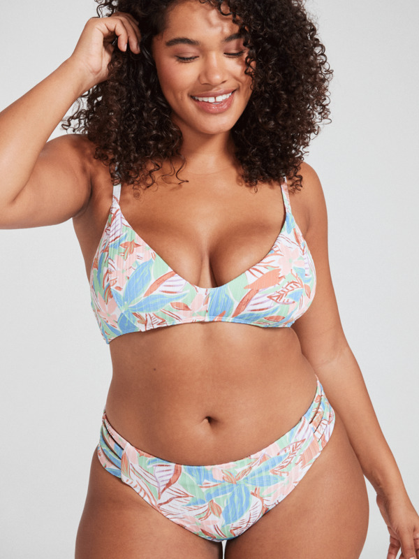 2 ROXY The Love Perfect 10 - Rippstrick-Bikinioberteil für Frauen  ERJX304890 Roxy