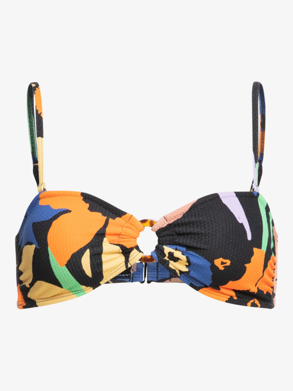 Haut De Bikini Bandeau Noir Sans Bretelles - Bretelles Amovibles, Rembourrage Amovible, Pour Plage, Piscine, Bronzage