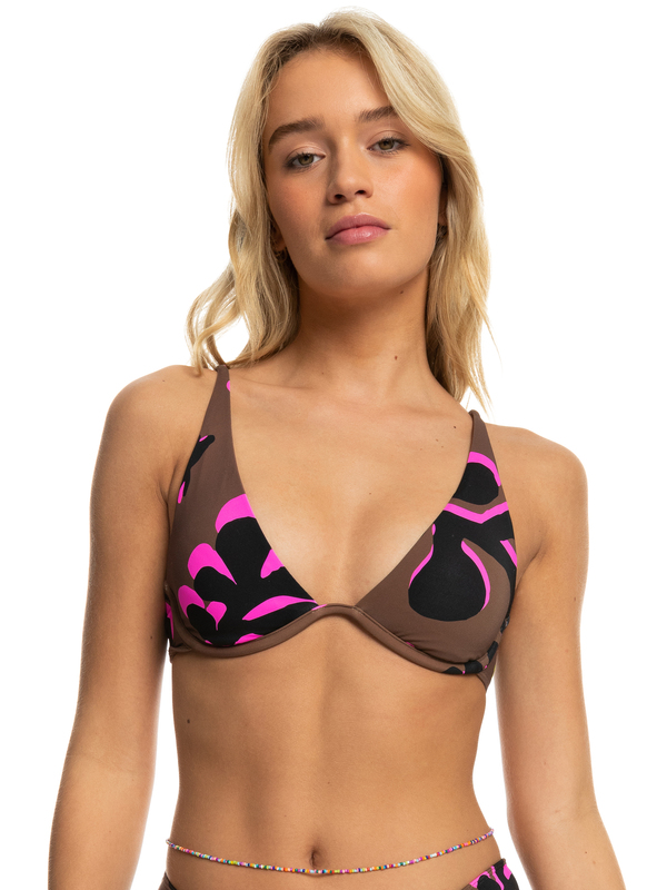 Sans Complexe Top Bikini Classico Con Ferretto Per Donna, Tessuto Soft, Coppa Preformata, Nero