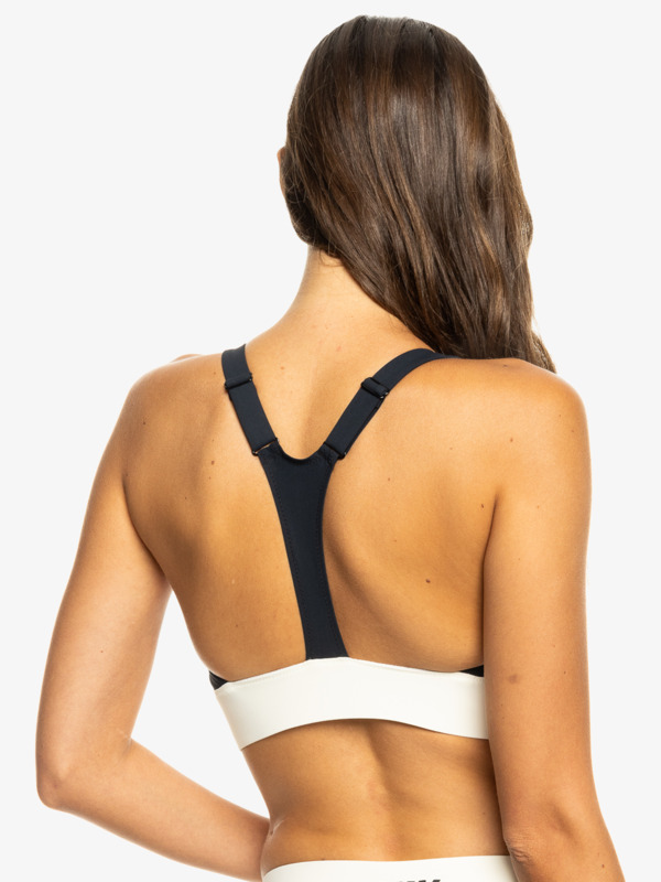 10 Roxy Active - Bikinitop met Volledige Bedekking voor Dames Black ERJX305329 Roxy