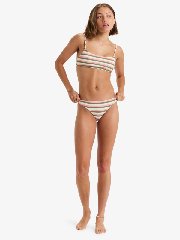 7 Saidia - Top de bikini de cobertura completa para Mujer Beige ERJX305361 Roxy