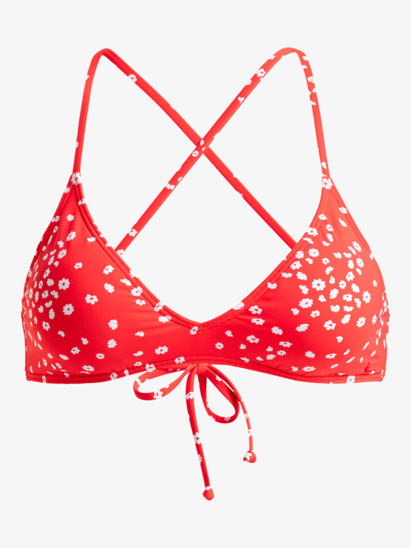 4 Pt Beach Classics - Top de bikini bralette para mujer Rojo ERJX305418 Roxy