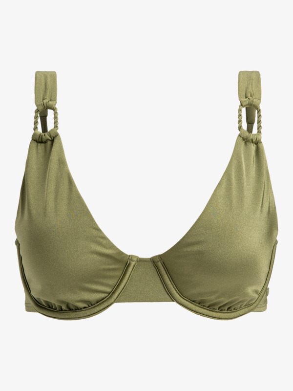 4 Brilho - Top bikini con coppa D da Donna Green ERJX305441 Roxy