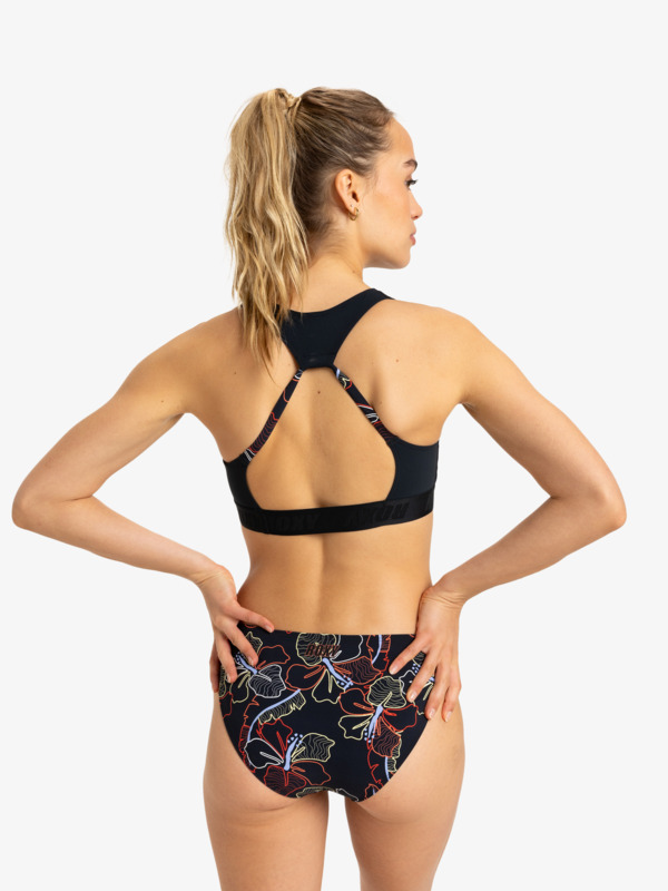 5 Roxy Active  - Haut de maillot de bain Crop top Femme  ERJX305445 Roxy