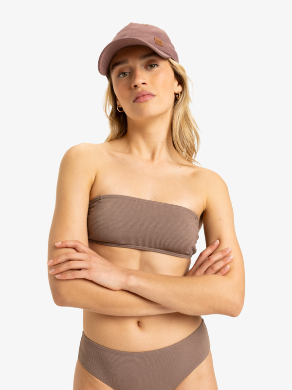 0 Lasca - Full Coverage Bikini Top for Women Brown ERJX305448 Roxy