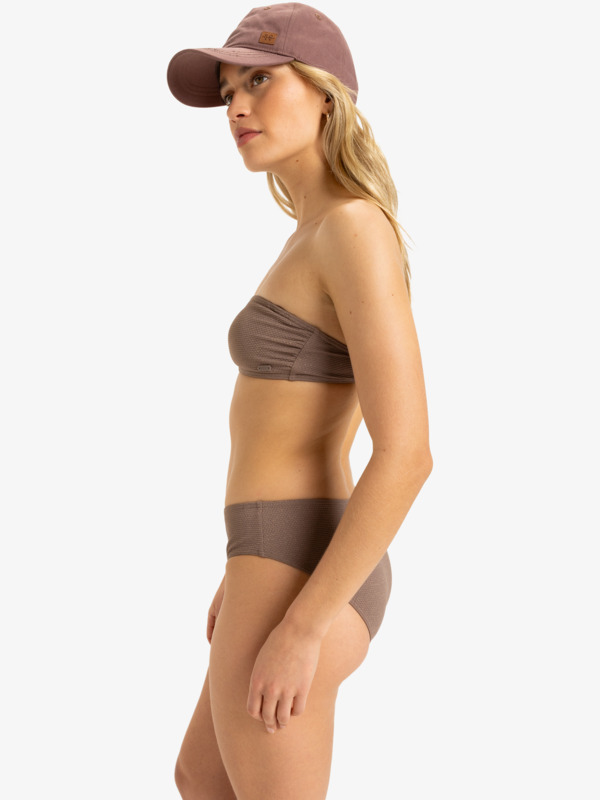 1 Lasca - Top de biquíni Bandeau para Mulher Marrom ERJX305448 Roxy