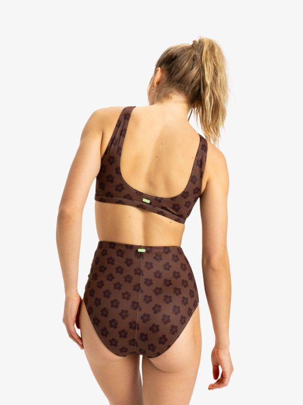 3 Roxy Pro - Crop Top Bikini for Women Brown ERJX305483 Roxy