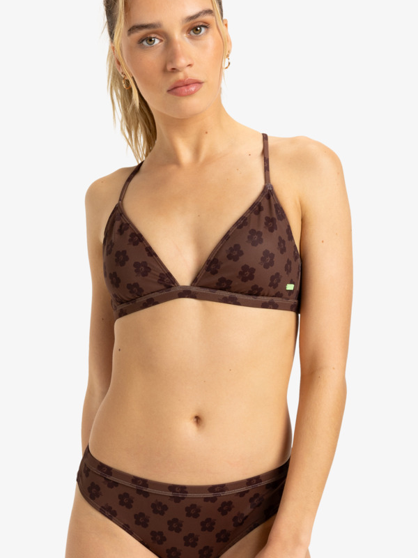 0 Roxy Pro - Triangel bikinitop voor Dames Brown ERJX305484 Roxy