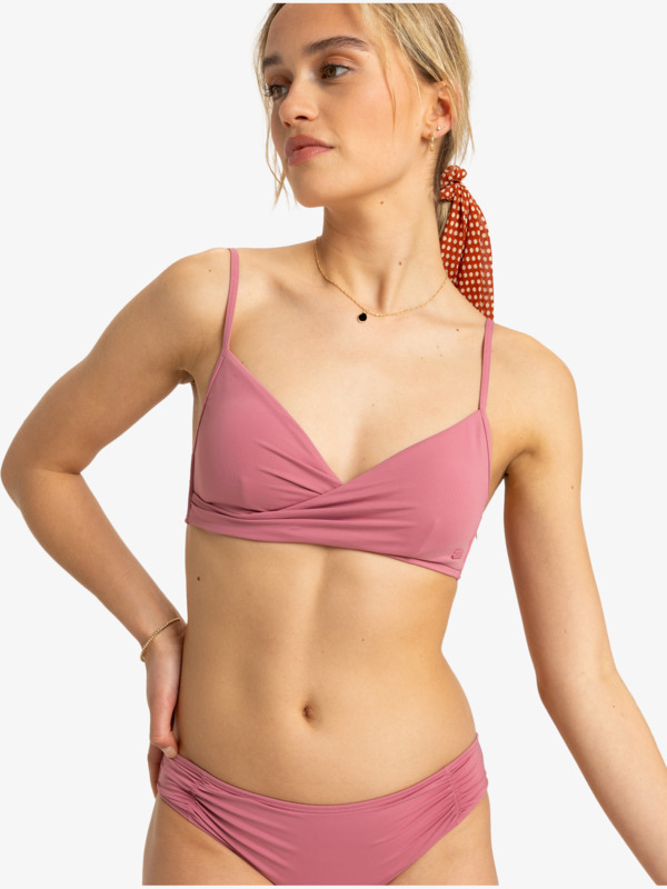 0 Beach Classics - Top de biquíni Bralette para Mulher Pink ERJX305501 Roxy