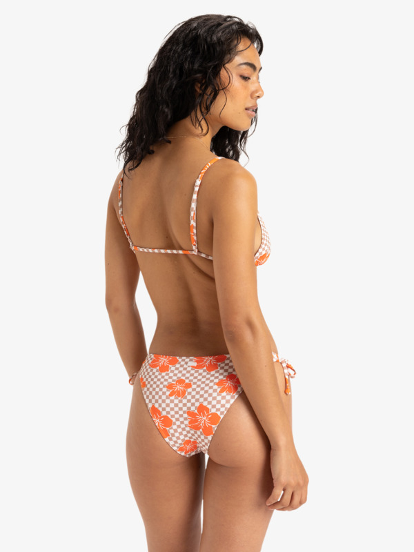 3 Mini Hula Strappy Tri - Top de biquíni em triângulo para Mulher Marrom ERJX305518 Roxy