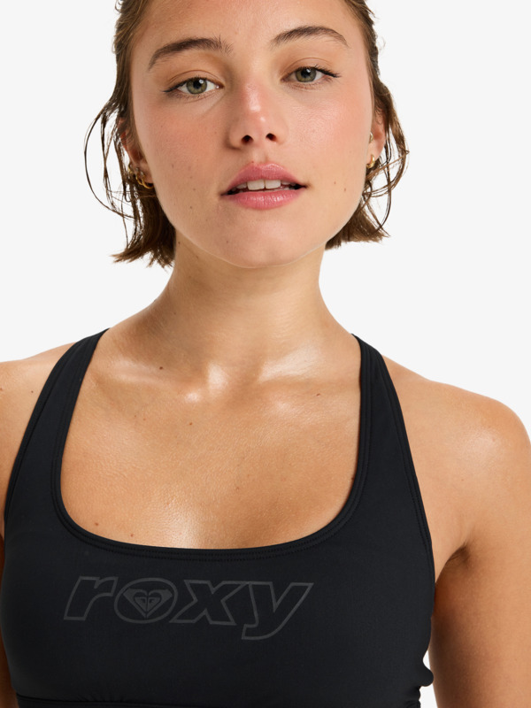 4 Roxy Active Bralette Sd - Parte de cima de biquíni para mulher Preto ERJX305568 Roxy