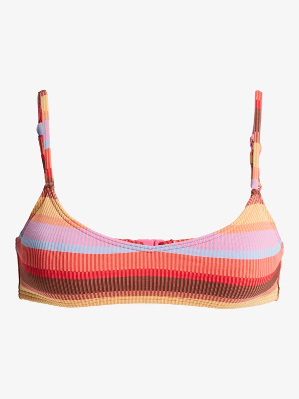 5 Sunset Stripe Bralette - Triangle Bikini Top for Women Pink ERJX305573 Roxy
