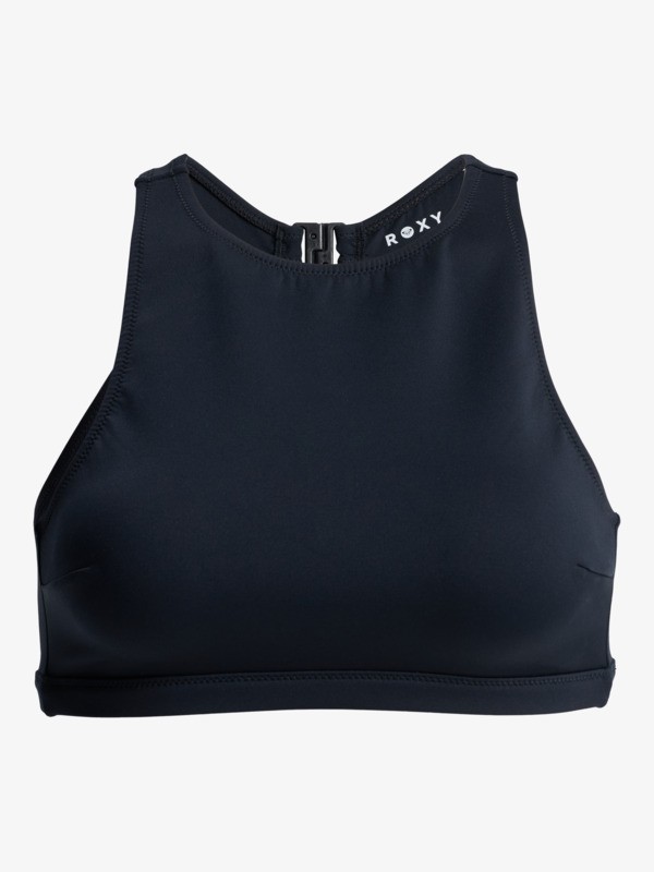 4 Roxy Pro Wave Crop Top Sd - Haut de bikini pour Femme Noir ERJX305582 Roxy