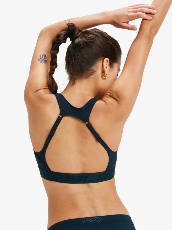 4 Roxy Active Colorblock - Bralette-Bikinioberteil für Damen Schwarz ERJX305620 Roxy