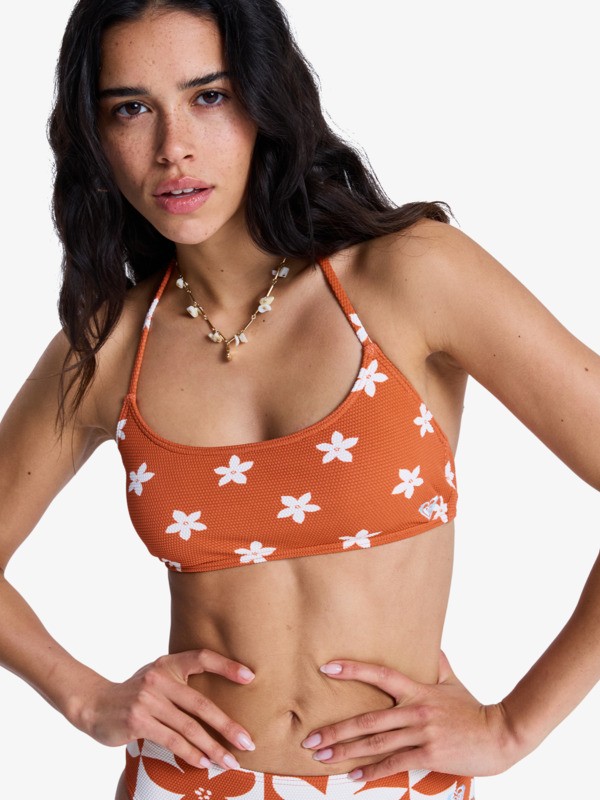 0 Hazy Days - Top de bikini Bralette para mujer Naranja ERJX305623 Roxy