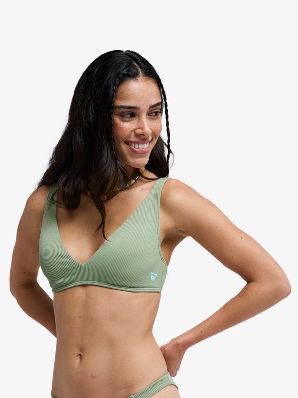 1 Roxy Love - Triangle Bikini Top for Women Green ERJX305628 Roxy
