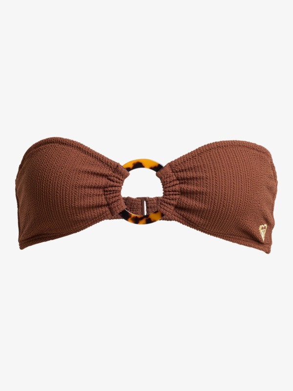 8 Roxy Sunshine - Bandeau Bikini Top for Women Brown ERJX305637 Roxy