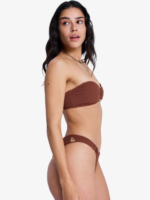 4 Roxy Sunshine - Bandeau Bikini Top for Women Brown ERJX305637 Roxy