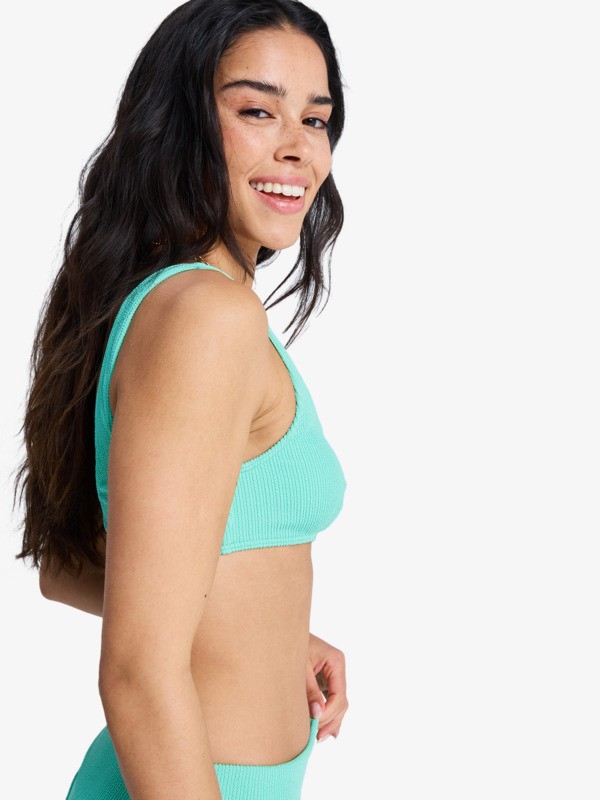 1 Roxy Sunshine - Parte de cima de biquíni Bralette para Mulher Verde ERJX305638 Roxy