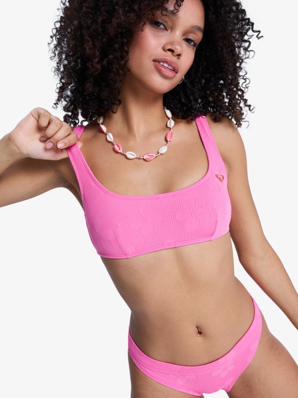6 Roxy Paradise - Bralette Bikini Top for Women Pink ERJX305641 Roxy