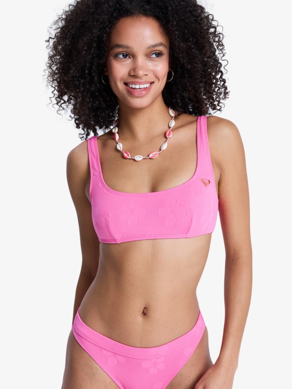 0 Roxy Paradise - Bralette Bikini Top for Women Pink ERJX305641 Roxy