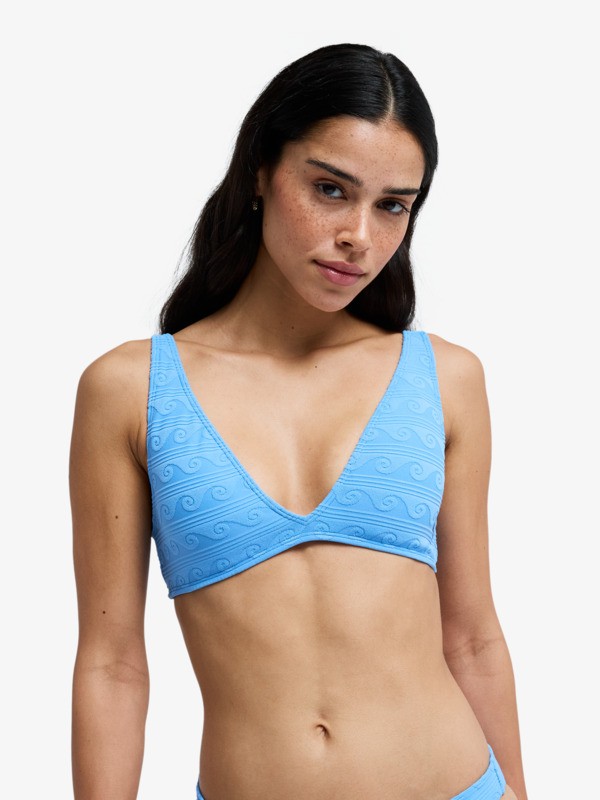 0 Paradise Wave - Haut de bikini triangle pour Femme Bleu ERJX305645 Roxy
