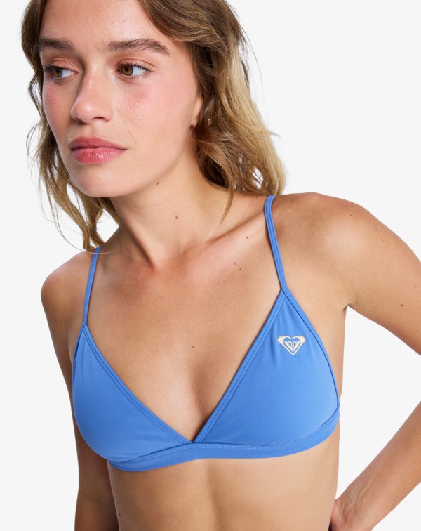 2 Solid Essentials - Triangle-Bikinioberteil für Frauen Blau ERJX305651 Roxy